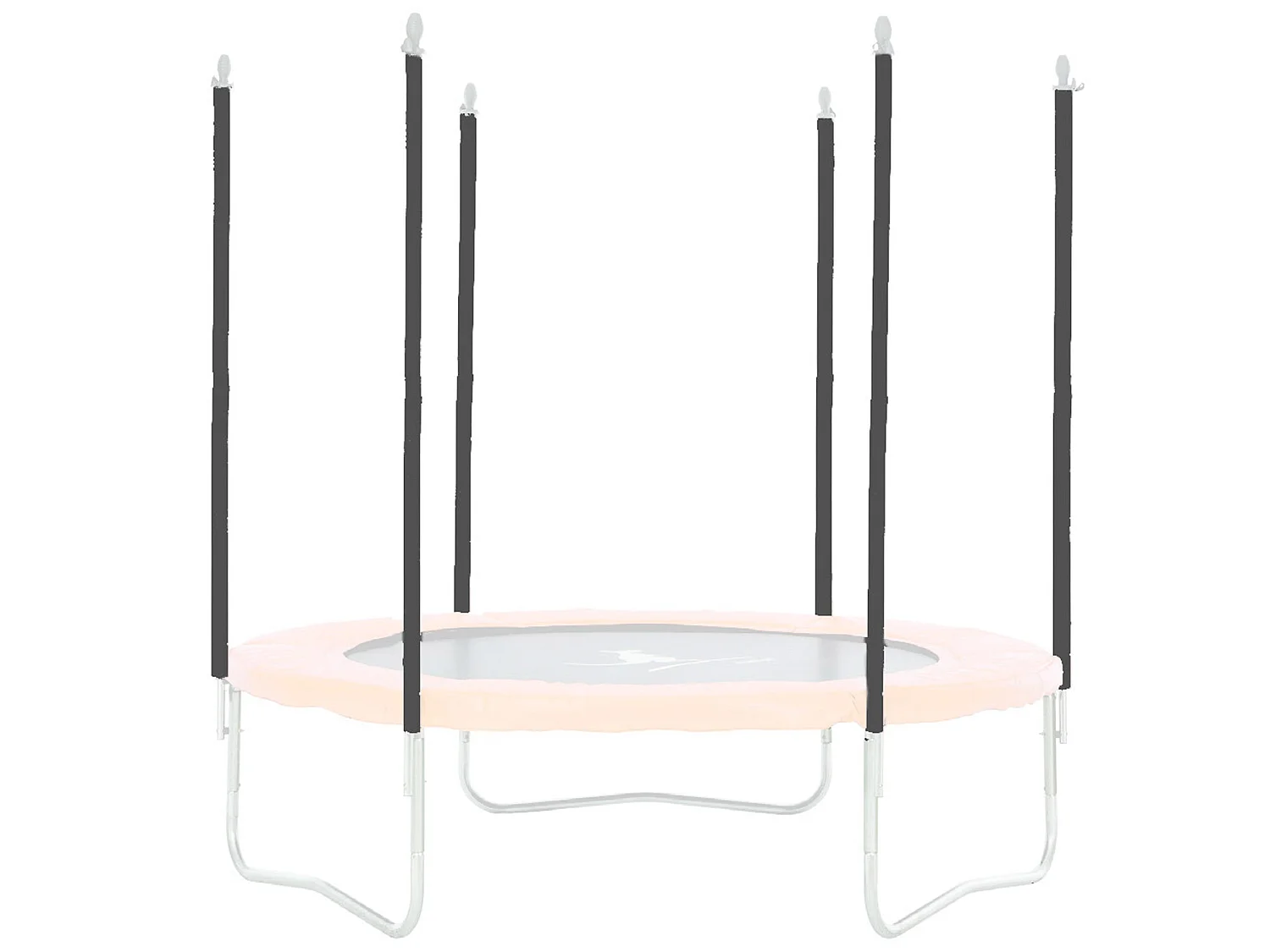 Lot de 16 mousses protection pour trampoline avec poteaux de filet Ø25mm