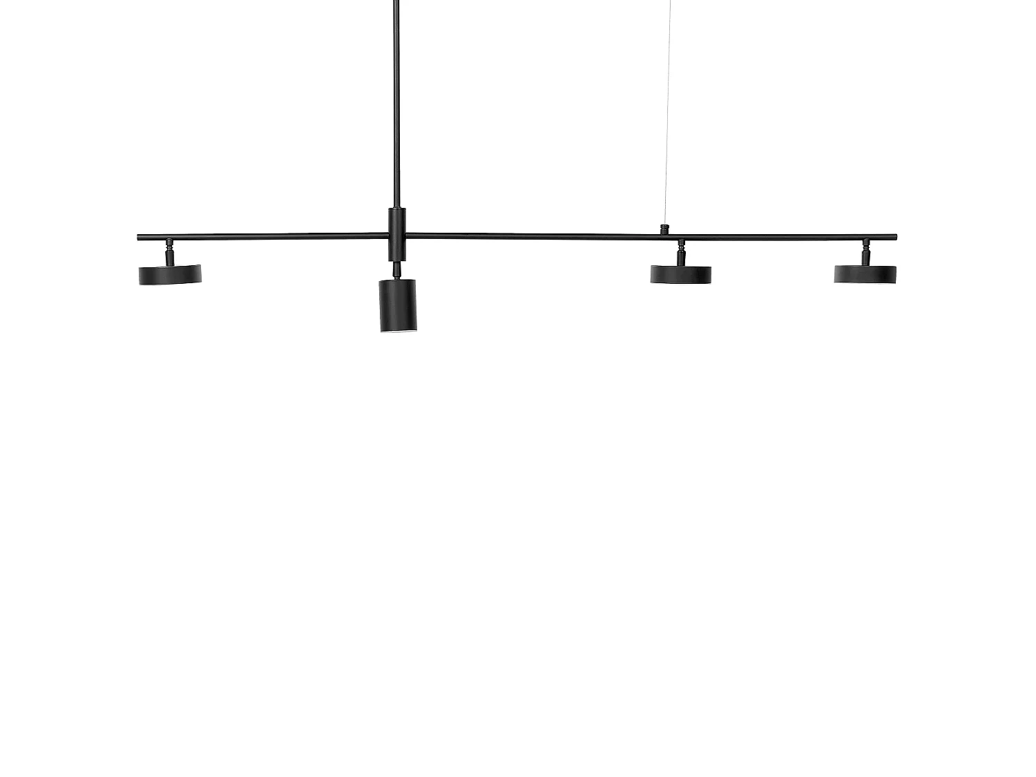 LED Hängelampe FOYLE Metall Schwarz