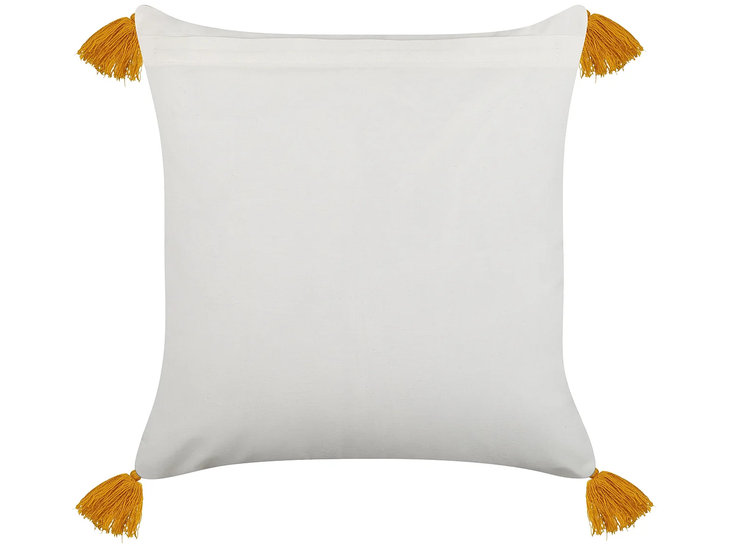 Lot de 2 coussins décoratifs BILOBA Coton 45 x 45 cm Jaune Motif floral