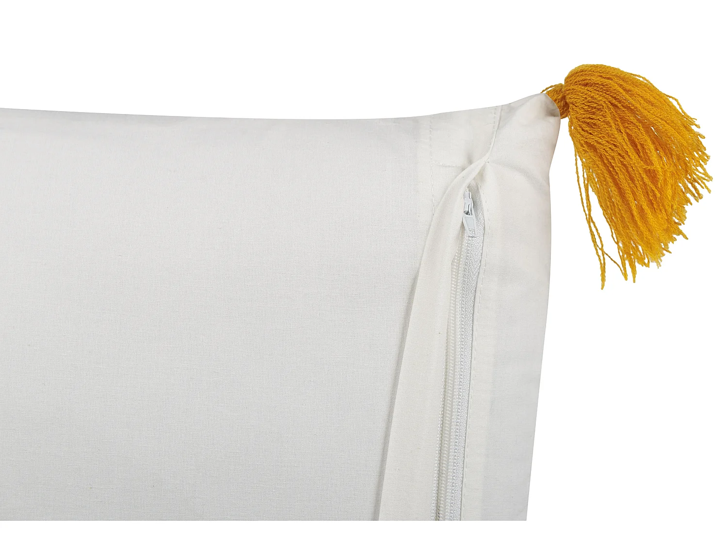 Lot de 2 coussins décoratifs BILOBA Coton 45 x 45 cm Jaune Motif floral