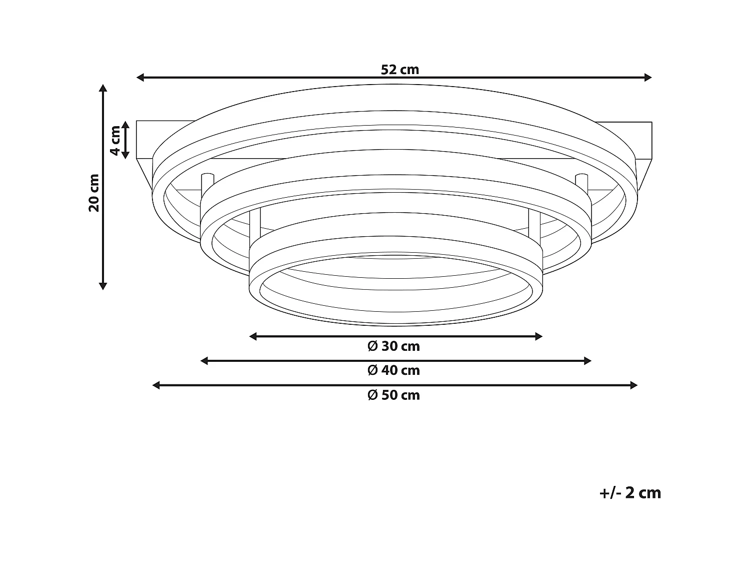 Lampa sufitowa LED NORE Złoty