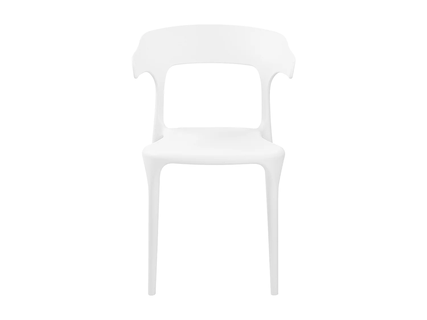 Lot de 4 chaises de jardin GUBBIO Blanc