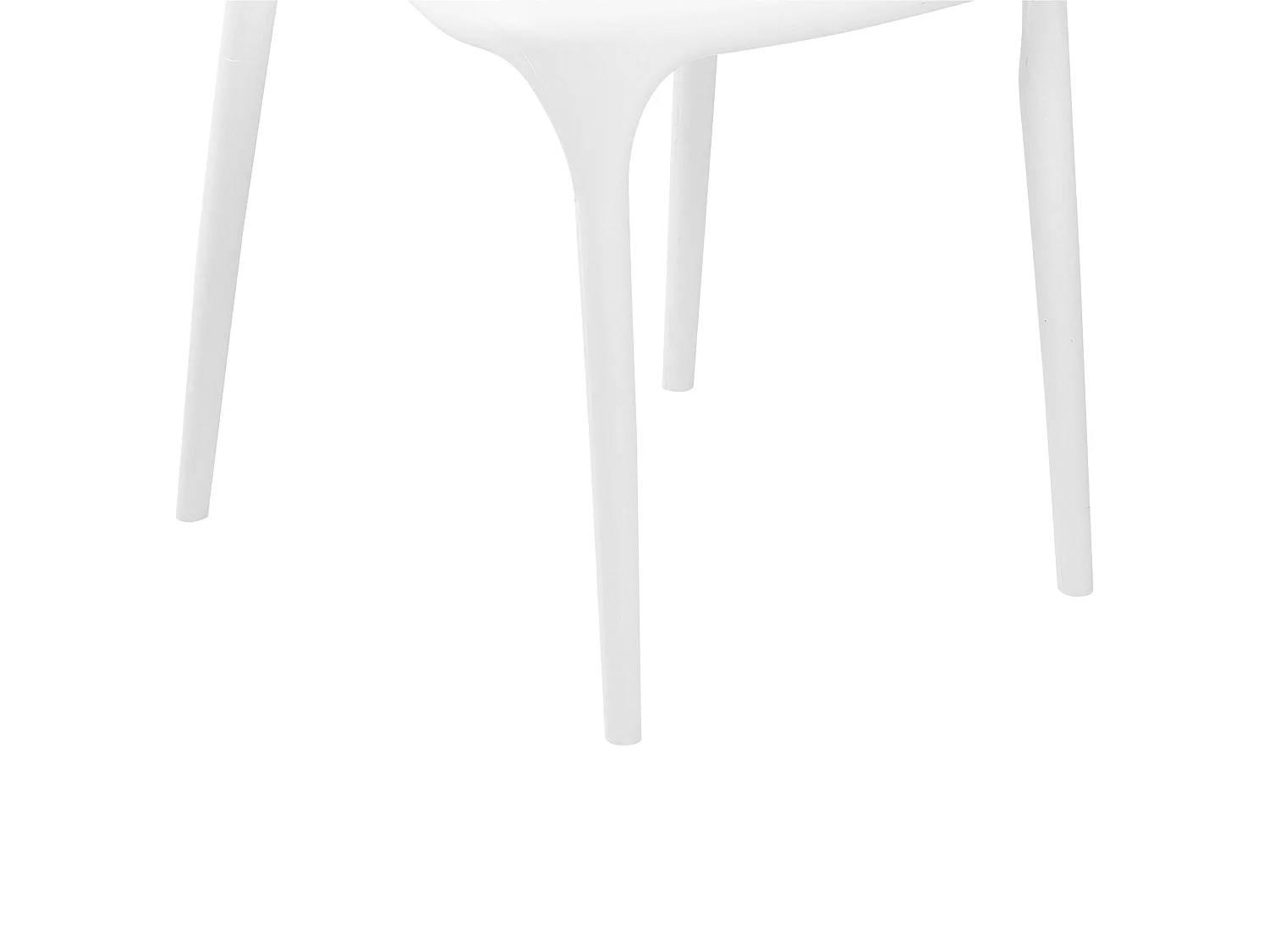Lot de 4 chaises de jardin GUBBIO Blanc