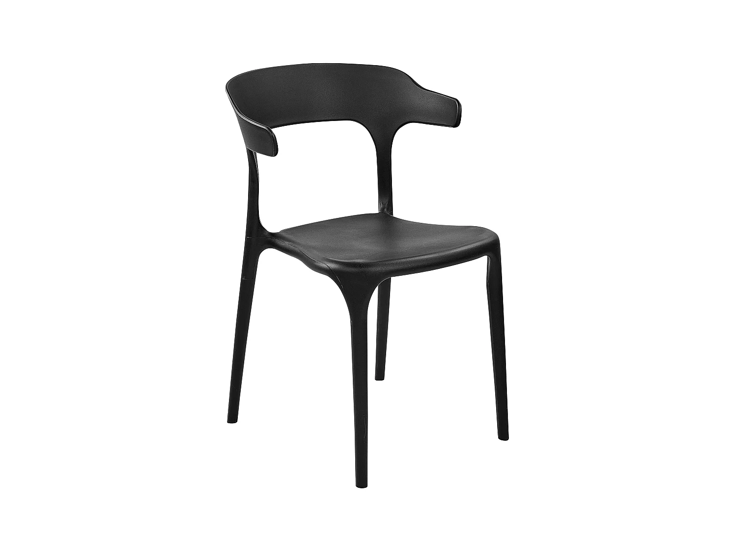 Lot de 4 chaises de jardin GUBBIO Noir