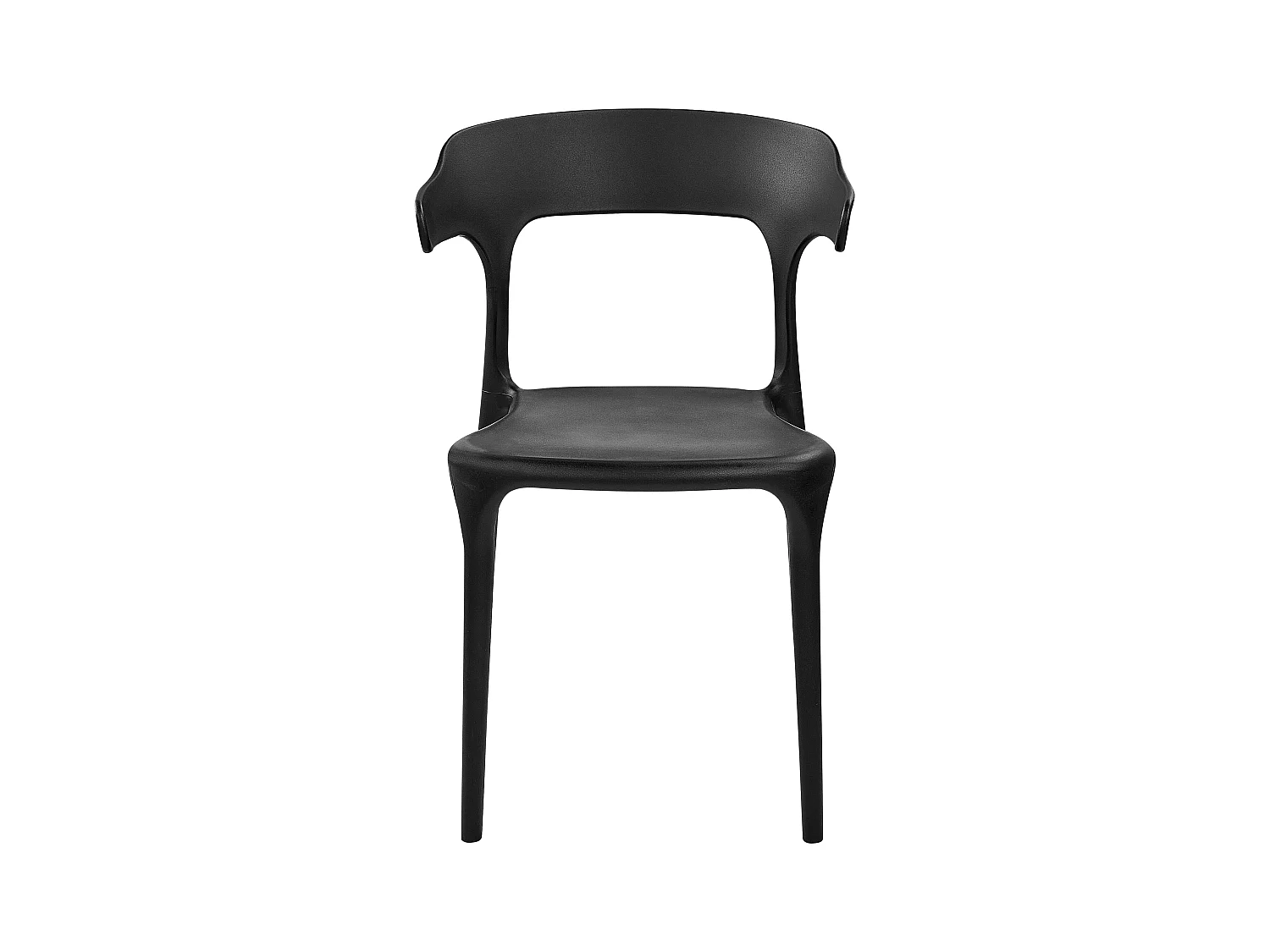 Lot de 4 chaises de jardin GUBBIO Noir