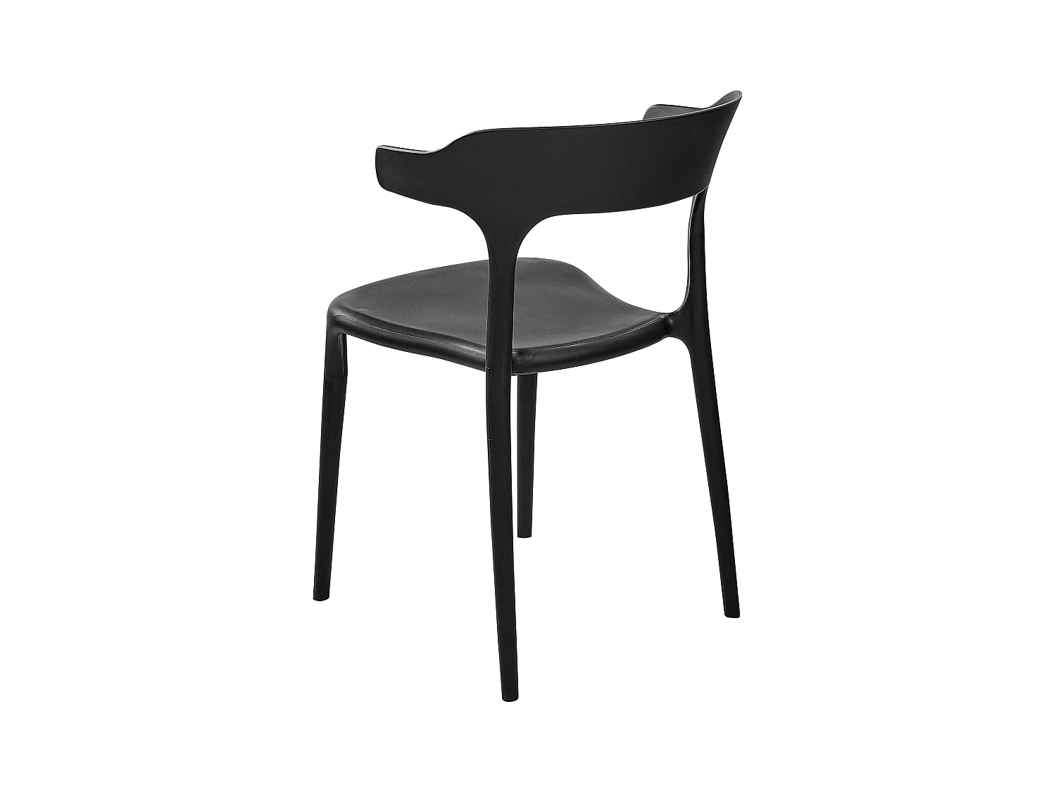 Lot de 4 chaises de jardin GUBBIO Noir