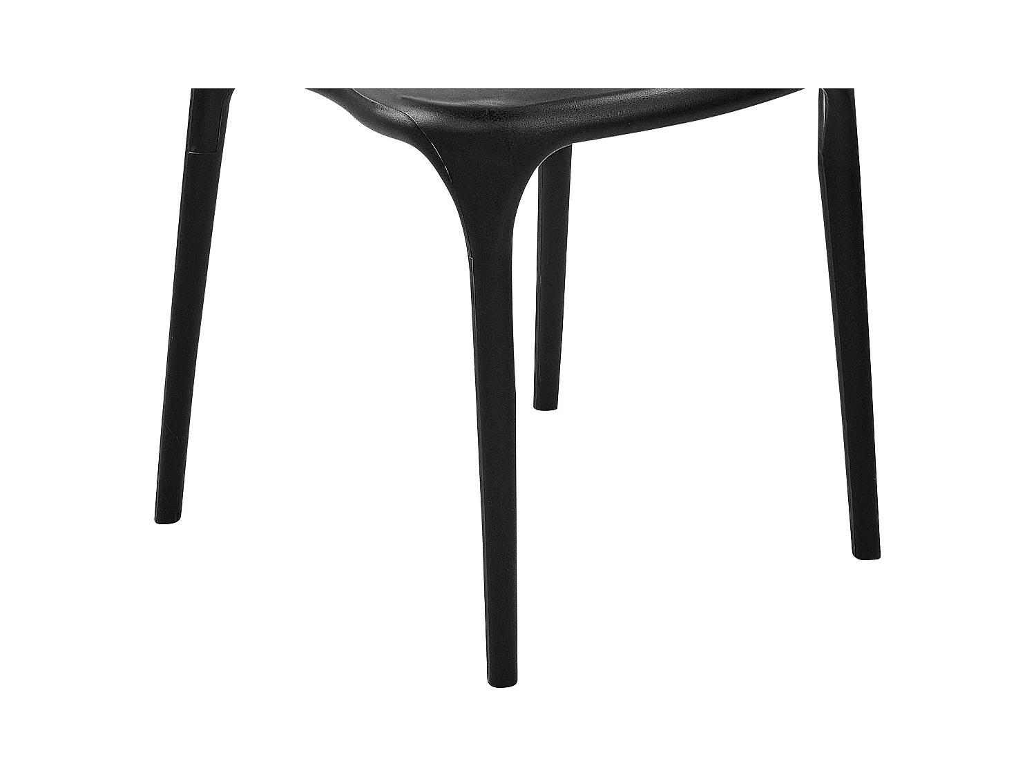 Lot de 4 chaises de jardin GUBBIO Noir