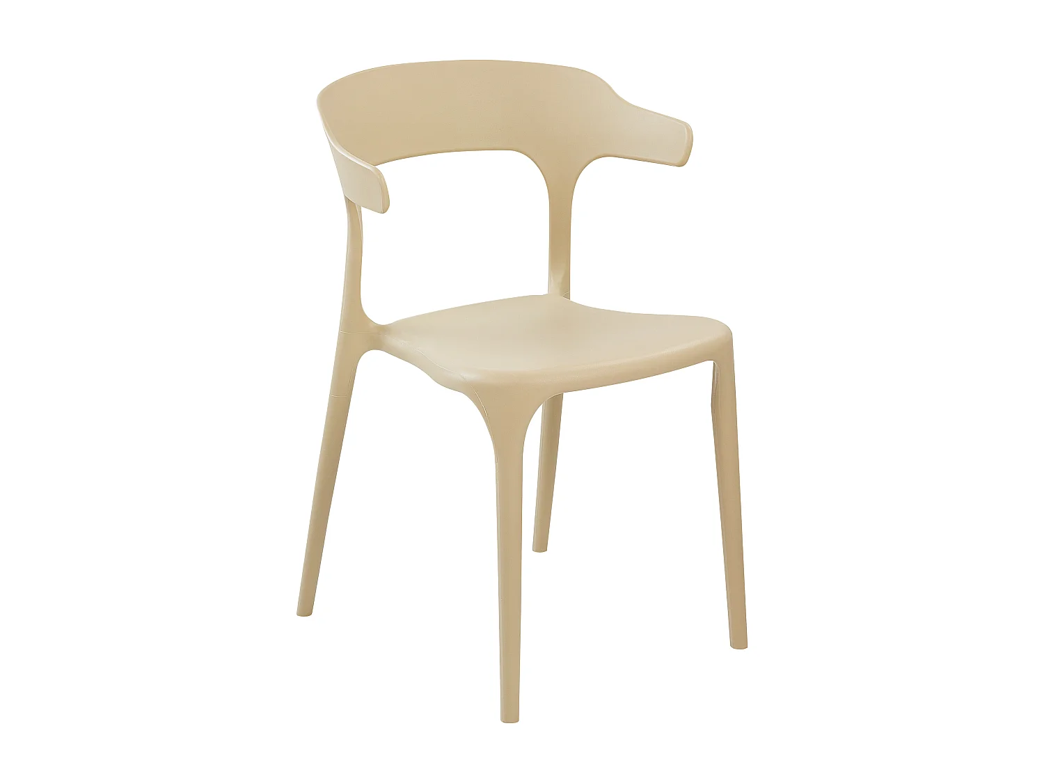 Lot de 4 chaises de jardin GUBBIO Beige sable