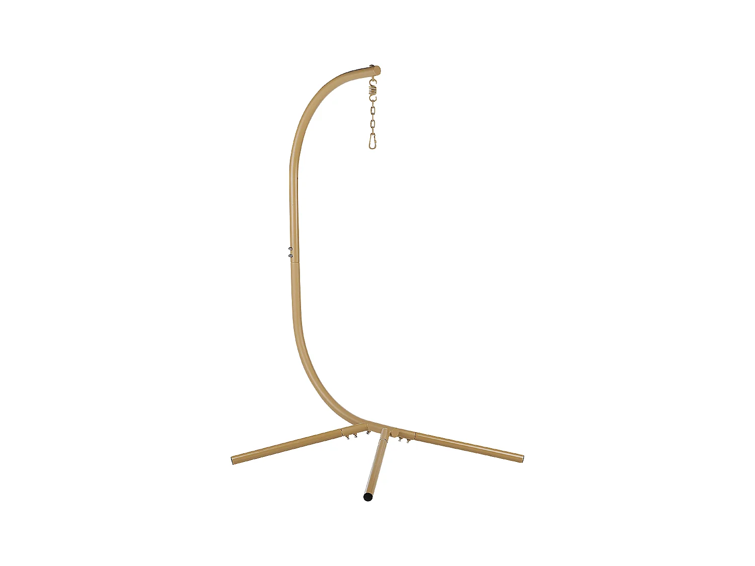 Moderner Hängekorbsessel Flechtseil mit beigem Gestell inkl. Kissen weiß Adria