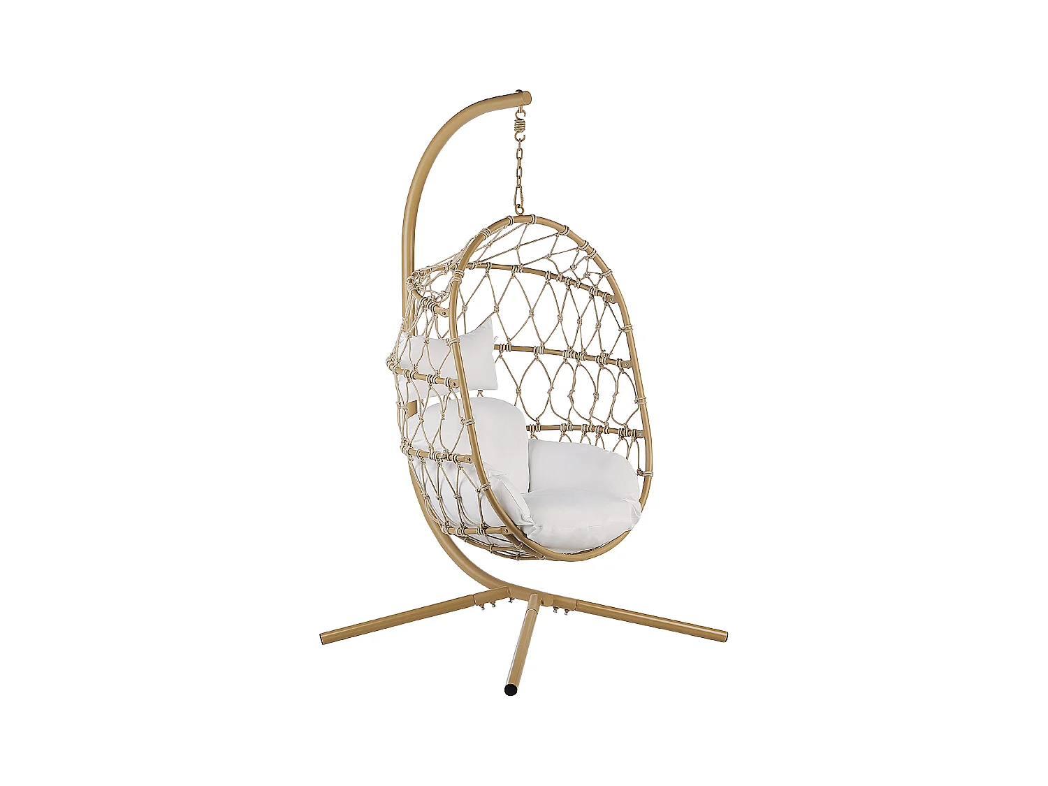 Fauteuil suspendu avec support ADRIA Métal Beige