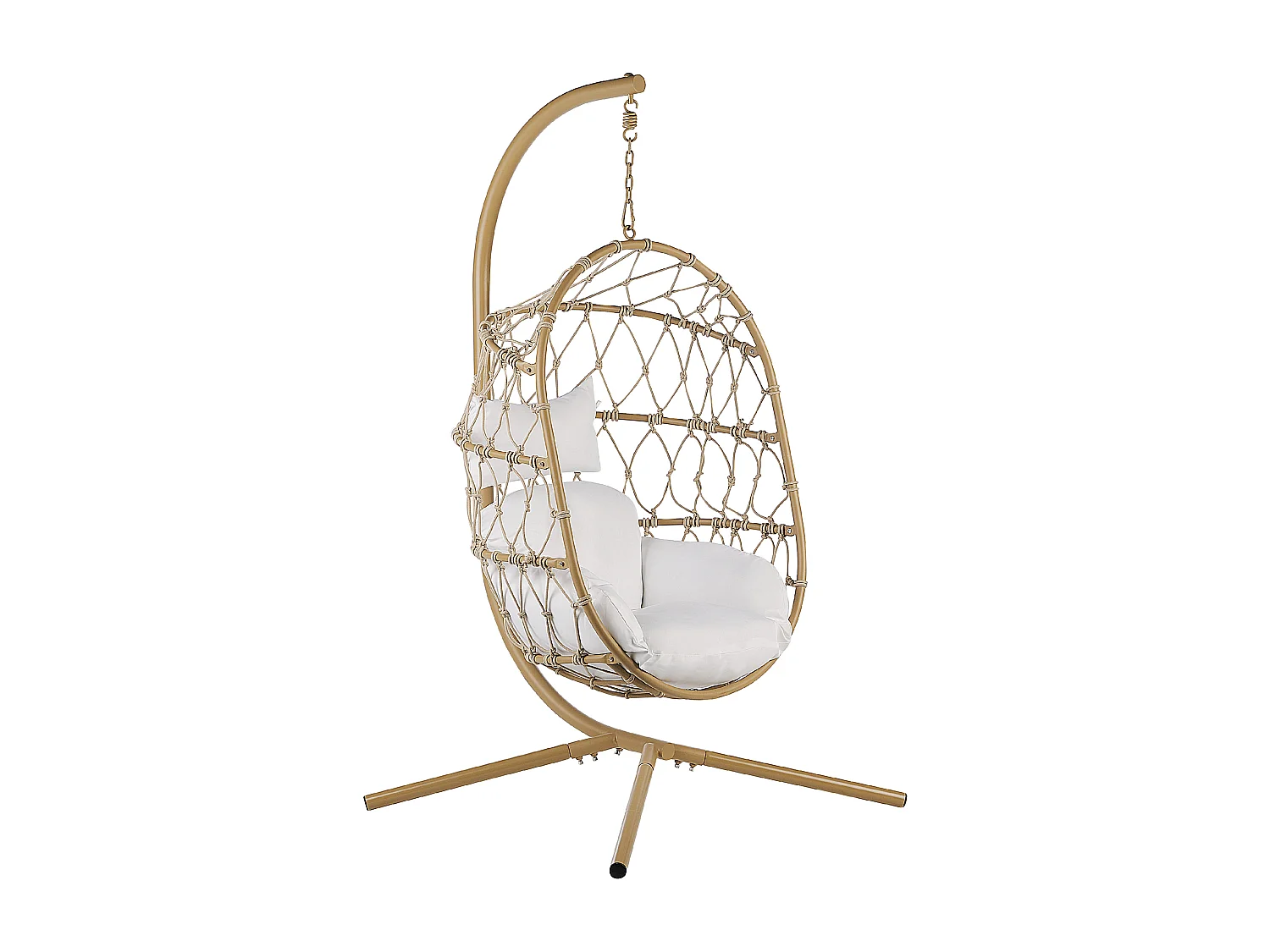 Fauteuil suspendu avec support ADRIA Métal Beige