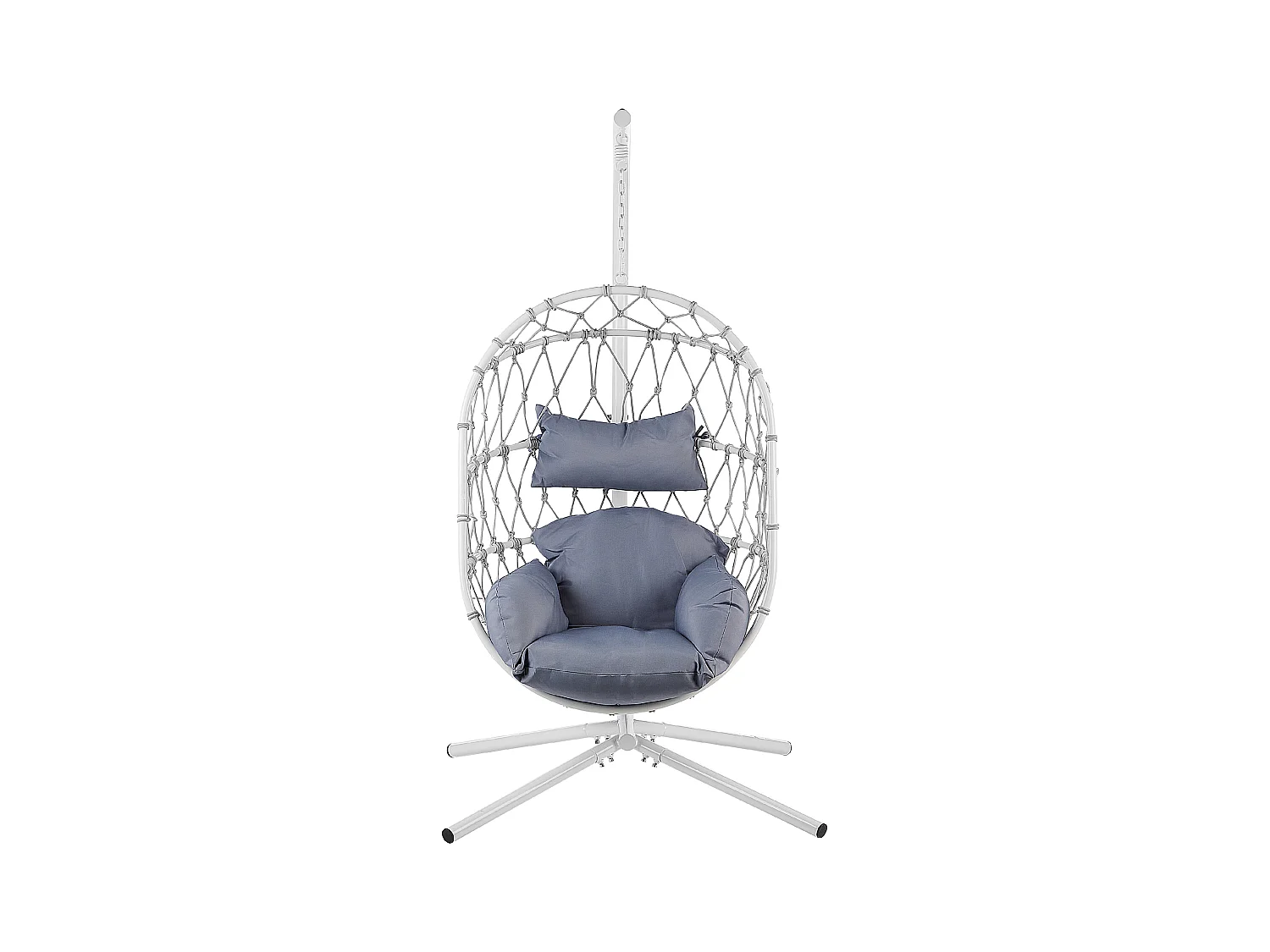 Silla colgante con soporte ADRIA Metal Blanco