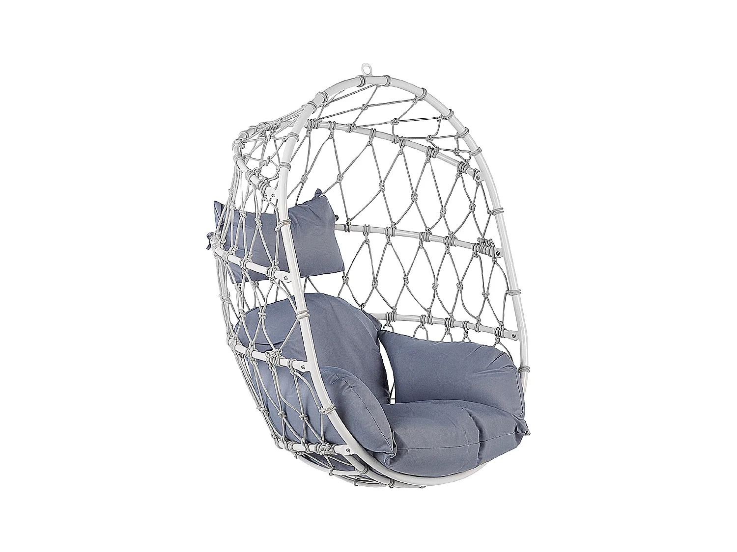 Silla colgante con soporte ADRIA Metal Blanco