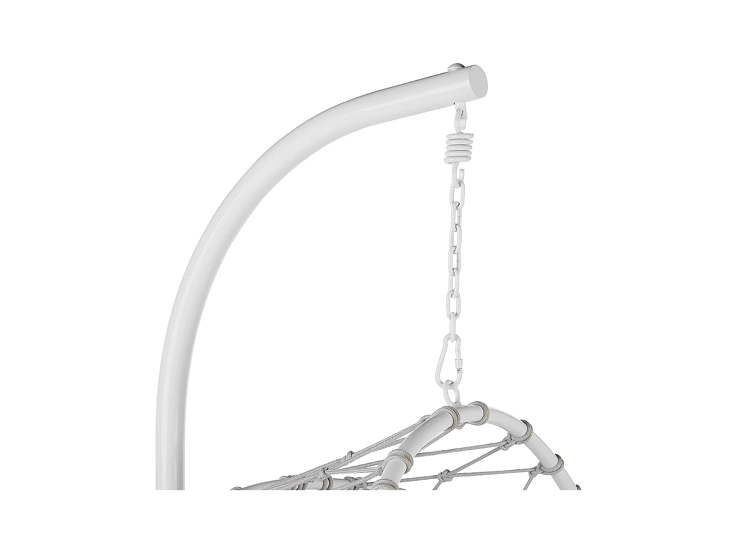 Silla colgante con soporte ADRIA Metal Blanco