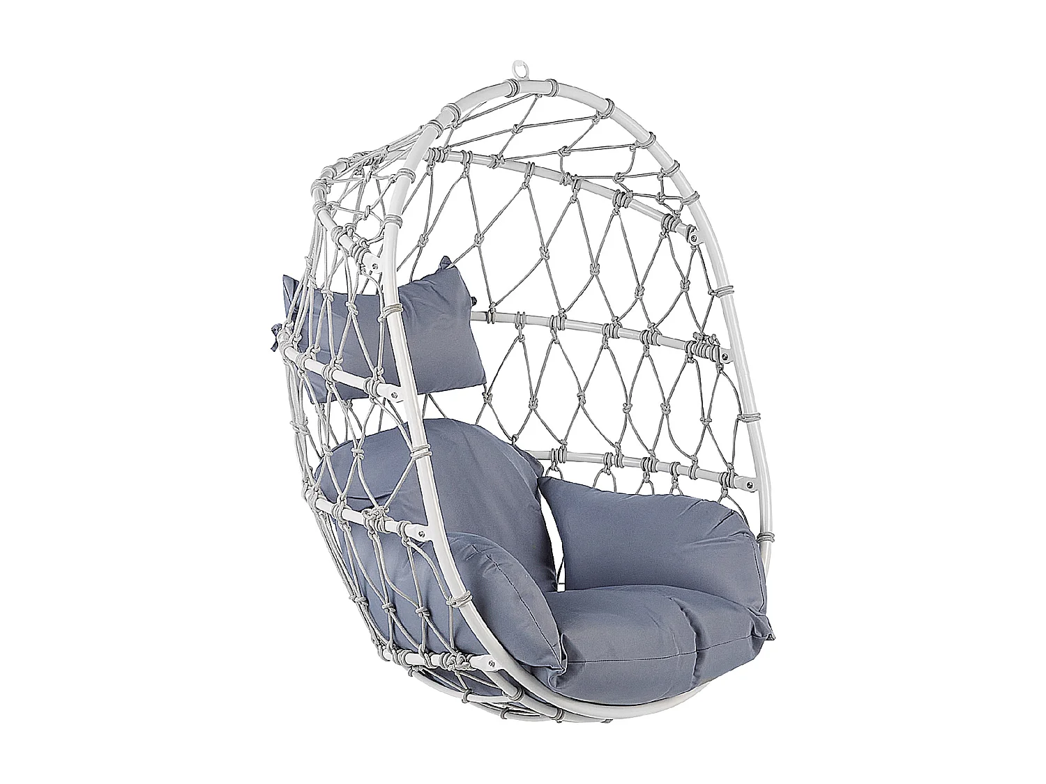 Fauteuil suspendu avec support ADRIA Métal Blanc