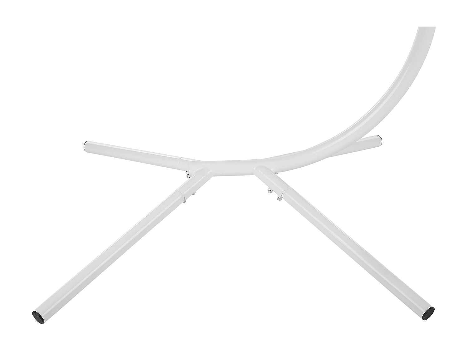 Moderner Hängekorbsessel Flechtseil mit weißem Gestell inkl. Kissen grau Adria