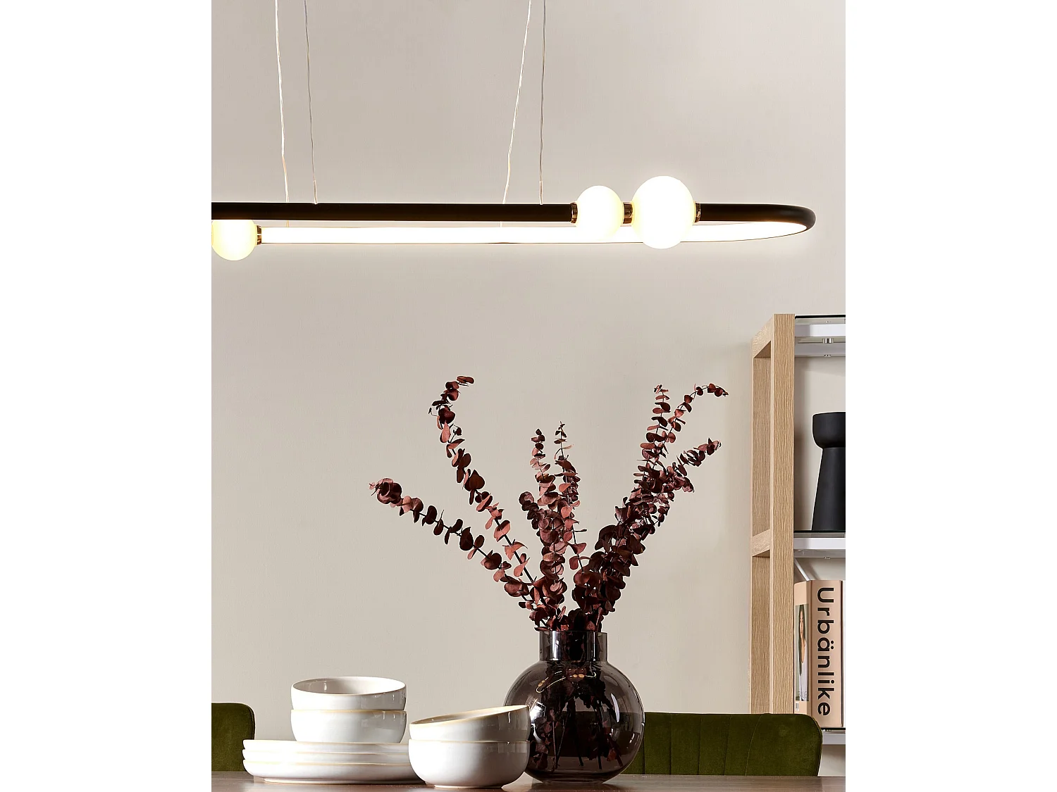 LED hanglamp FEALE Metaal Zwart