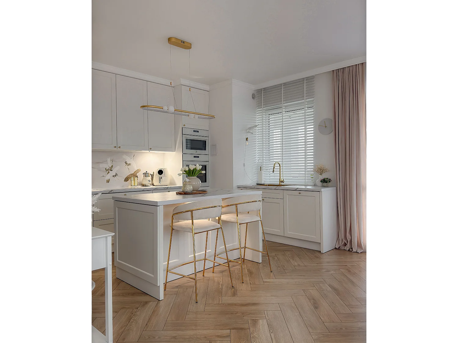 Lampe LED suspendue FEALE Métal Doré
