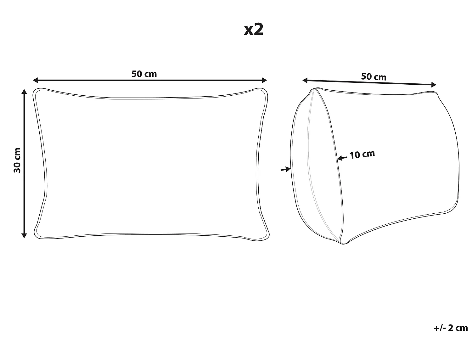 Kelim Dekokissen 2er Set Jute / Wolle beige / bunt 30x50 cm orientalisch Pulicat