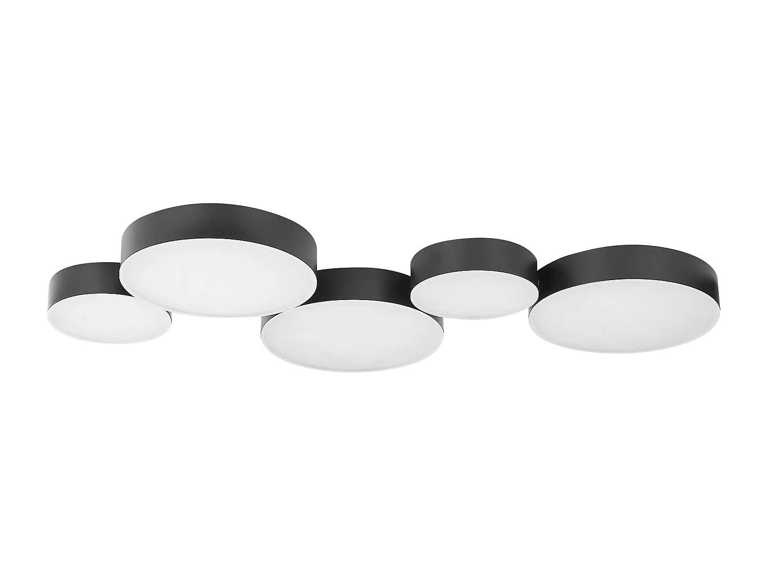 Plafonnier à LED LUGA Métal Noir