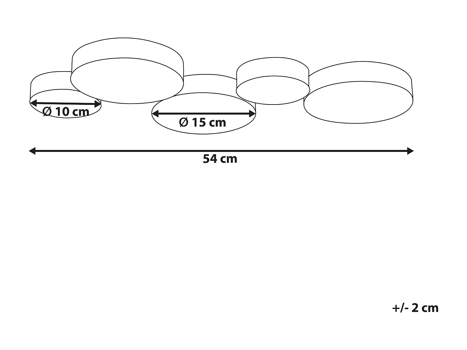 LED plafondlamp LUGA Metaal Zilver