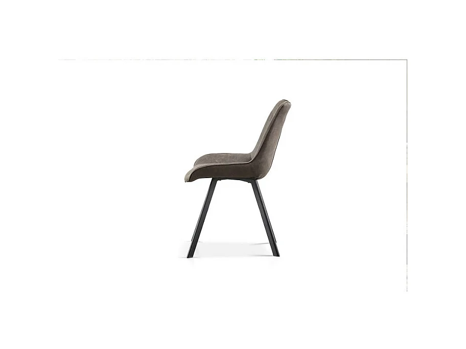 Chaise Pablo avec poignée gris foncé