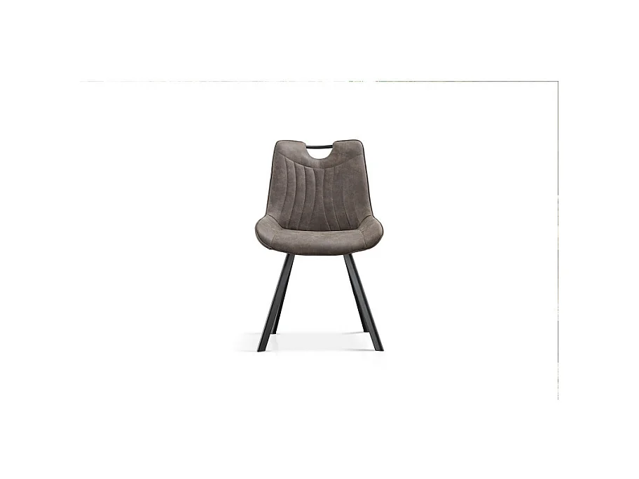 Chaise Pablo avec poignée gris foncé
