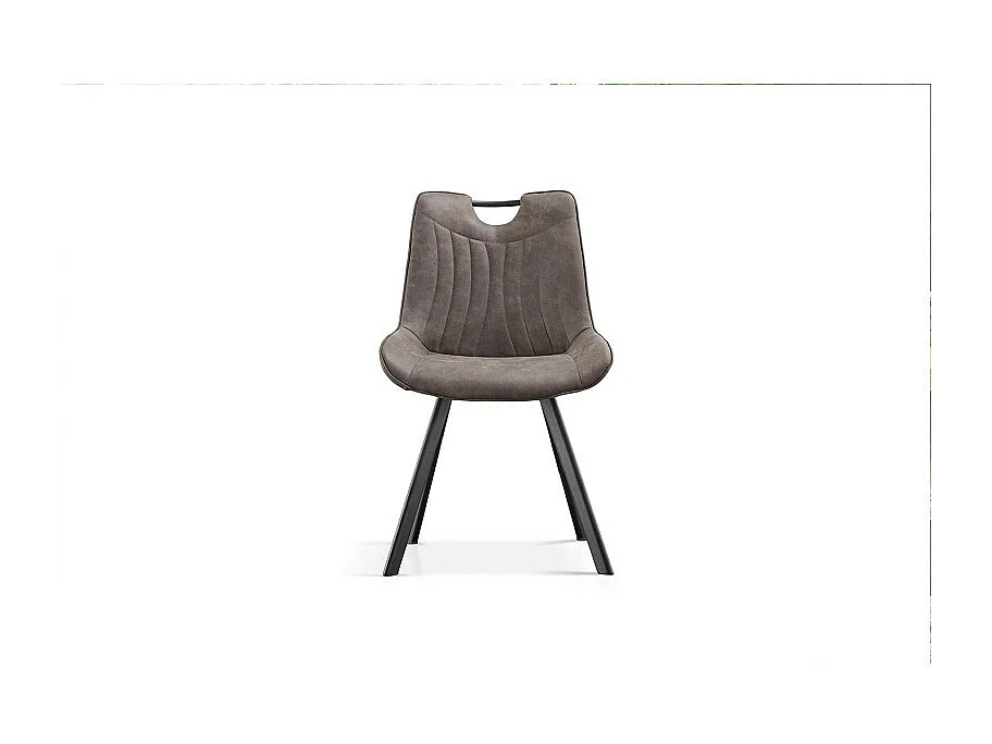 Chaise Pablo avec poignée gris foncé