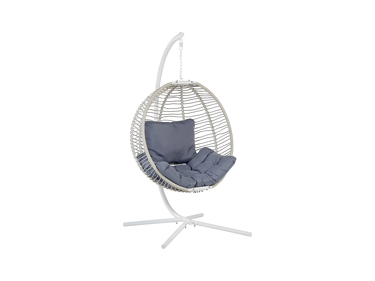 Fauteuil suspendu avec support ARCO Métal Blanc