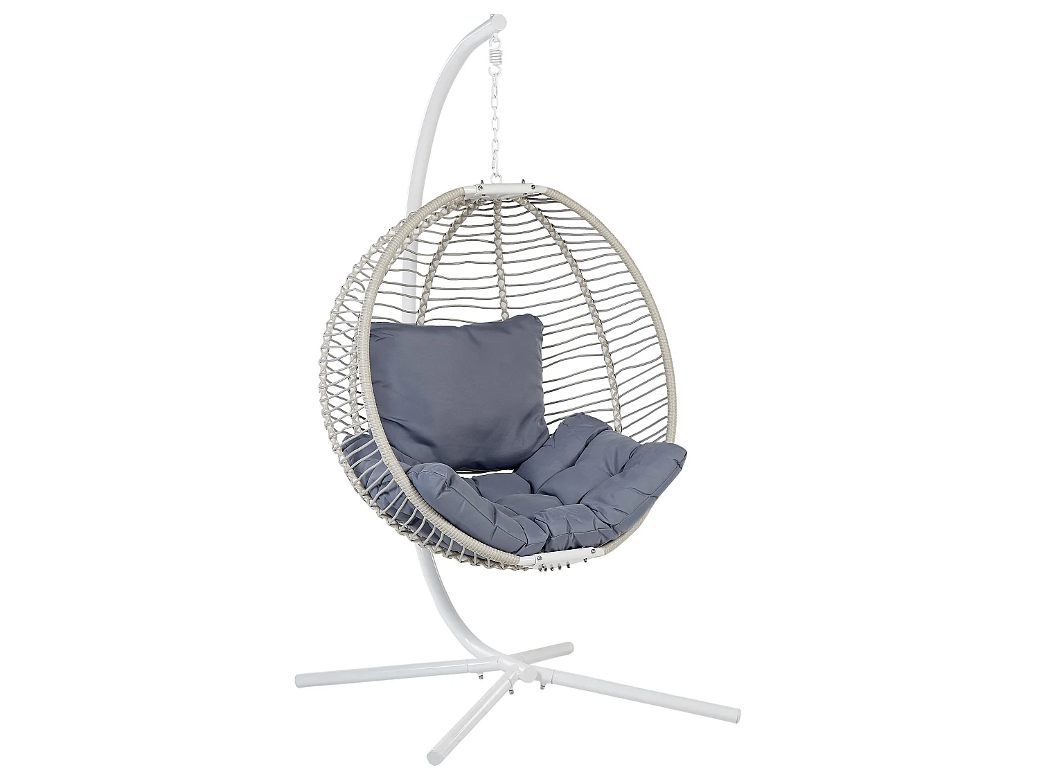 Fauteuil suspendu avec support ARCO Métal Blanc
