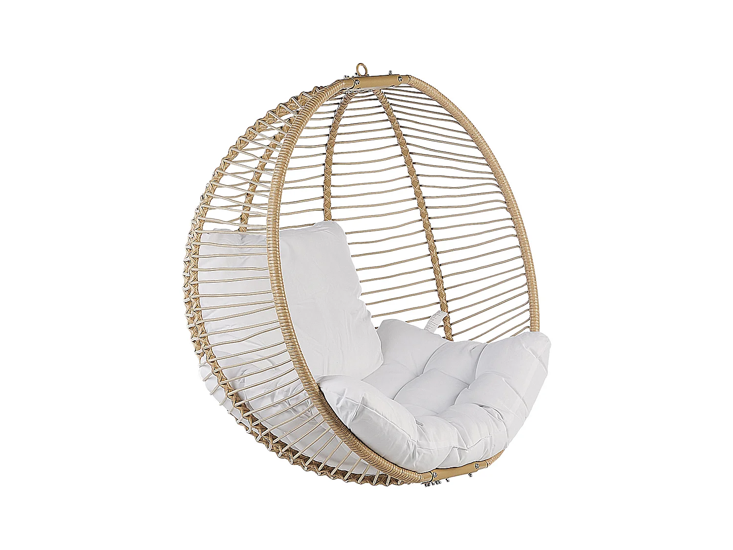 Cadeira Suspensa com Suporte ARCO Metal Creme