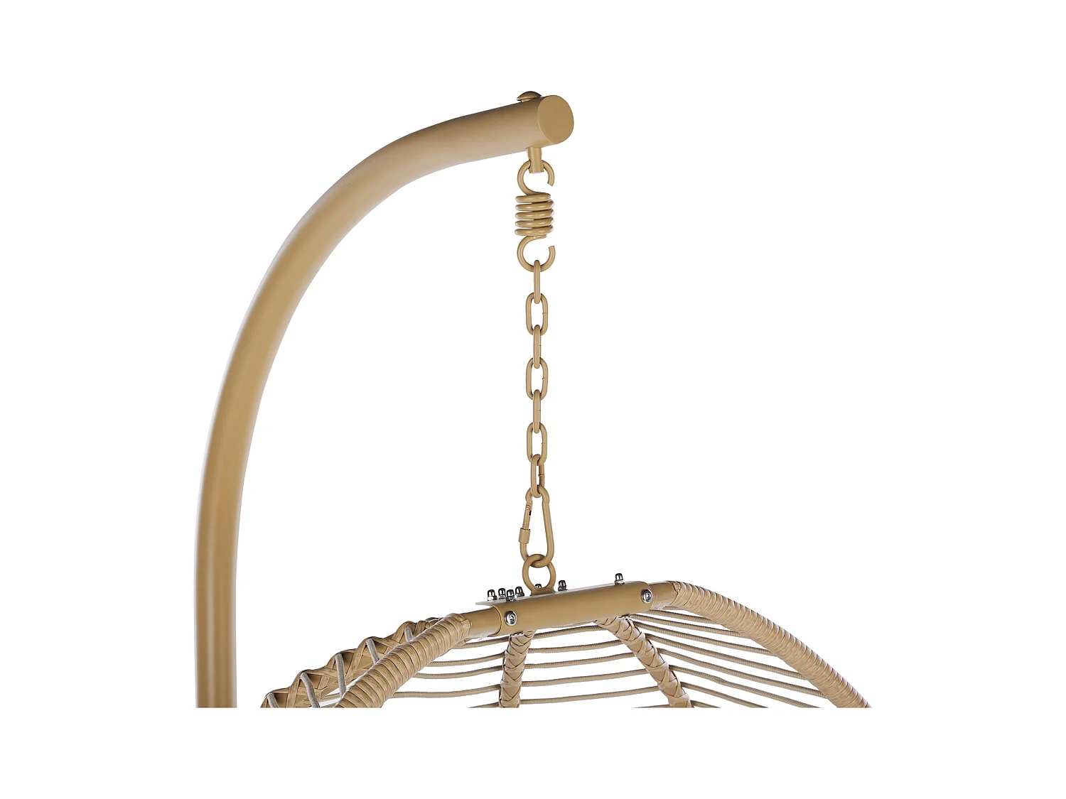 Cadeira Suspensa com Suporte ARCO Metal Creme