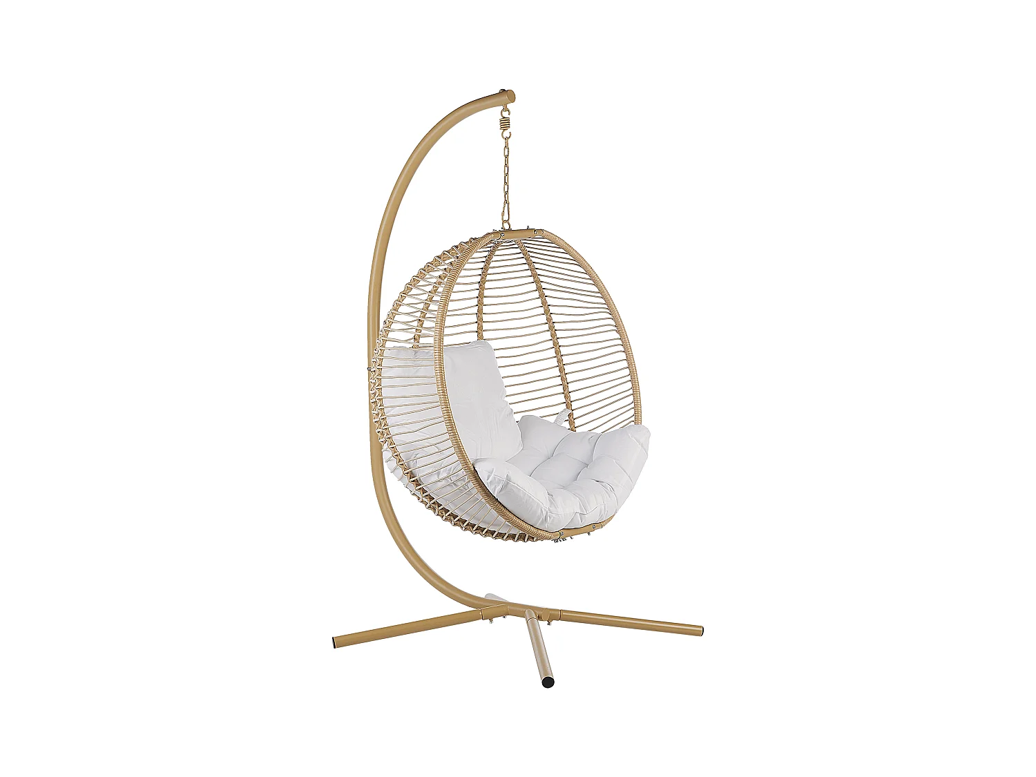 Hangstoel met standaard ARCO Metaal Beige