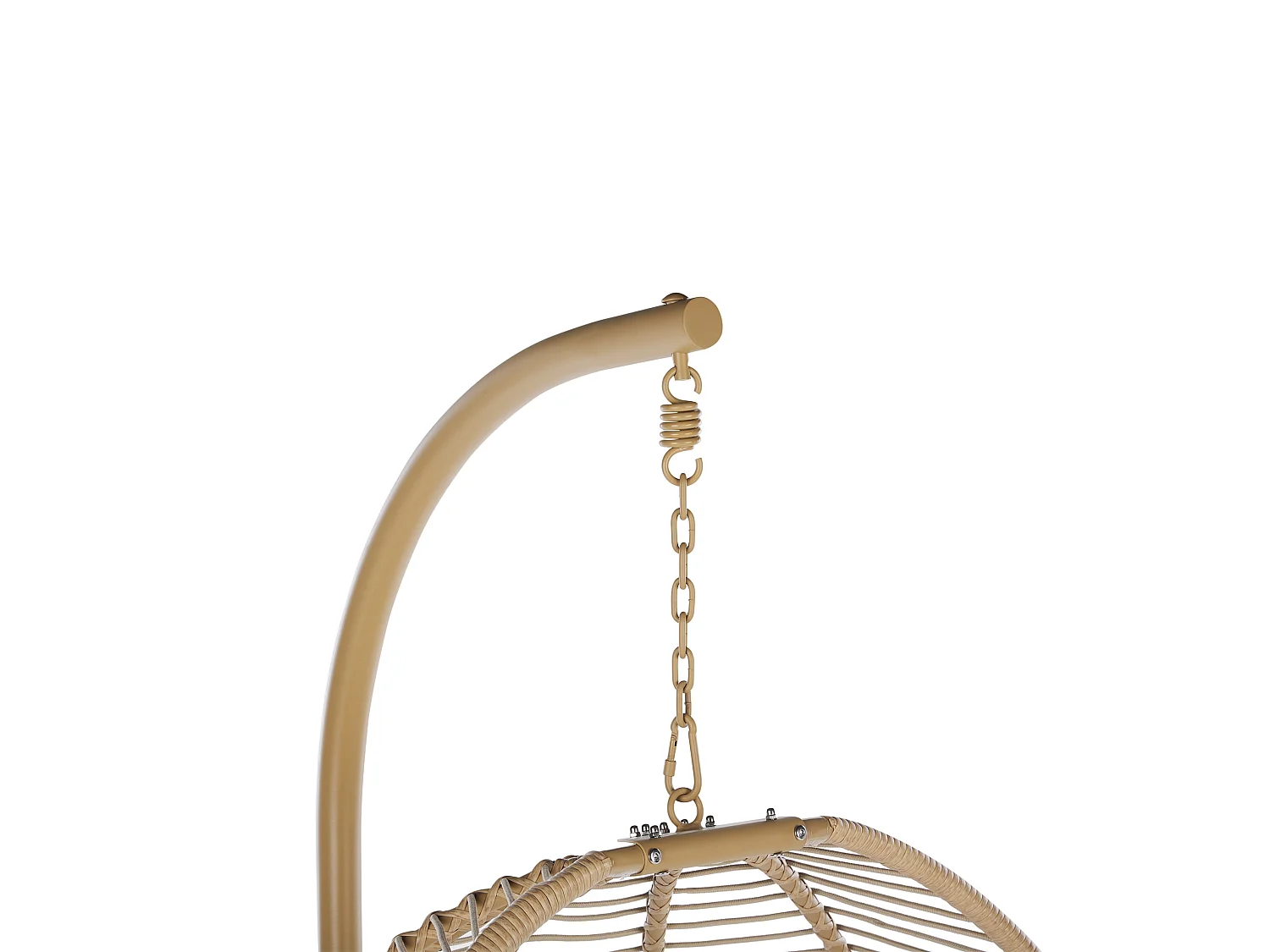 Cadeira Suspensa com Suporte ARCO Metal Creme