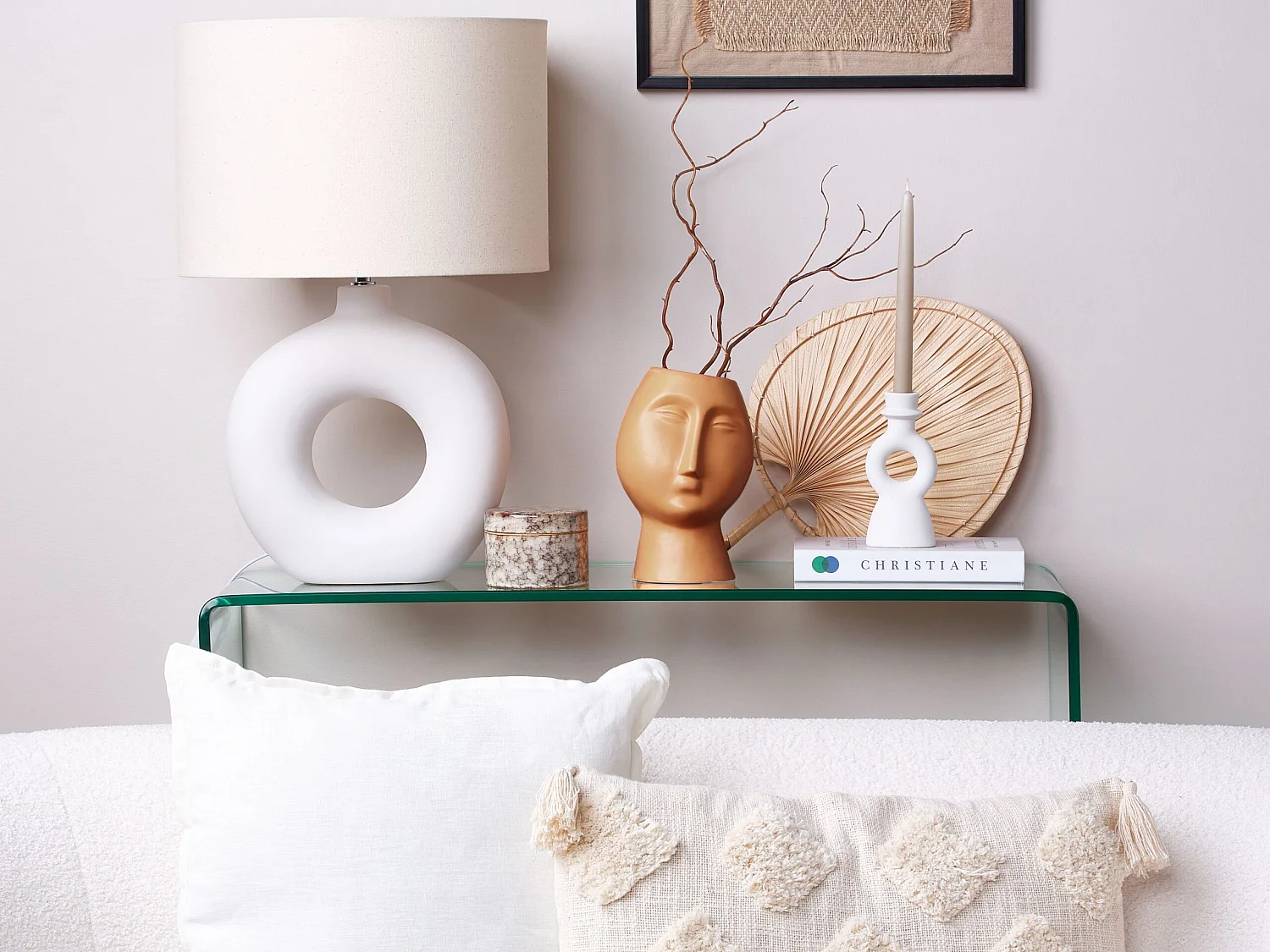 Vase à fleurs FLORINA Céramique 24 cm Orange