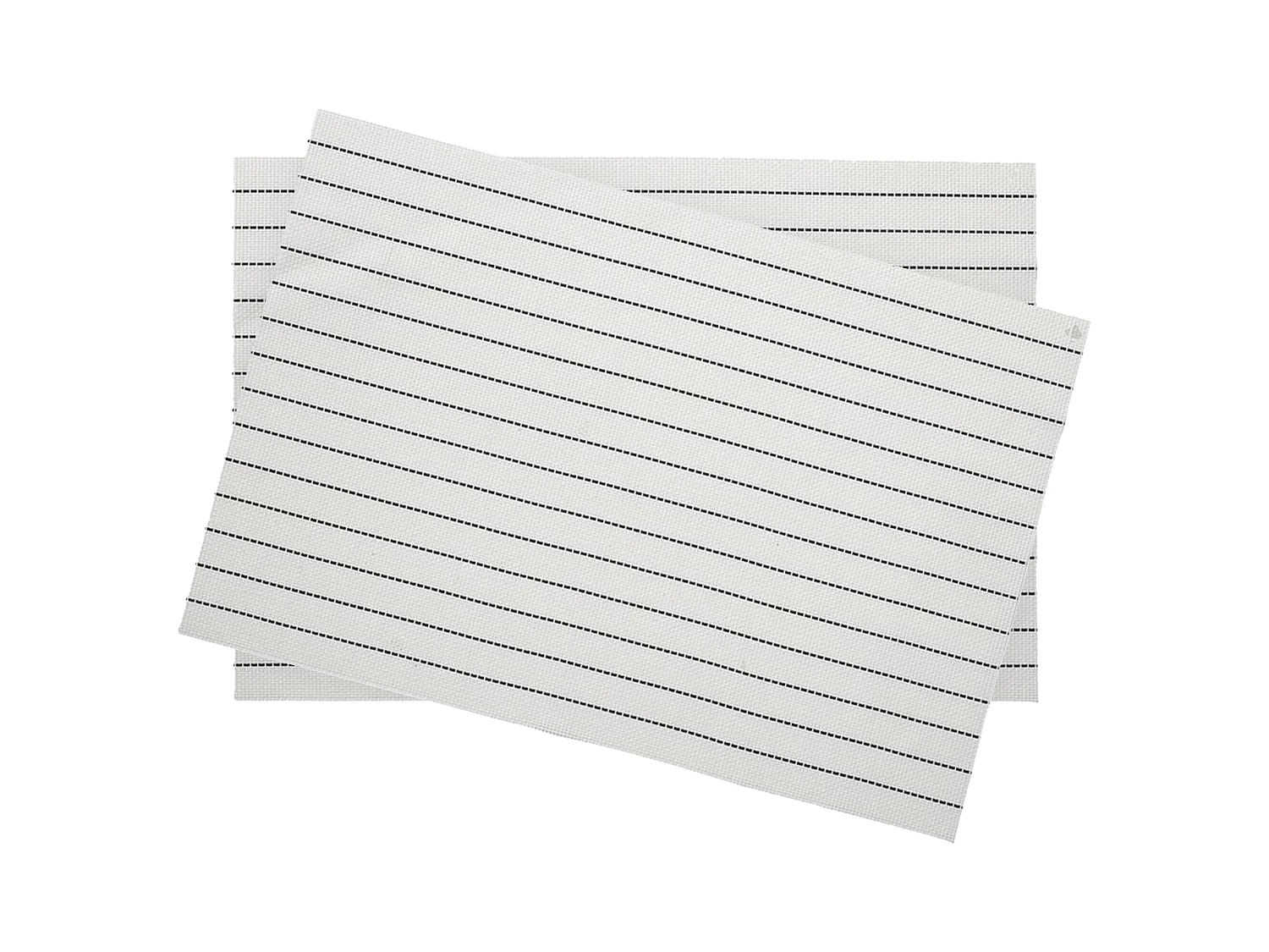 Lot de 2 sets de table 30x45 cm RAYA blanc