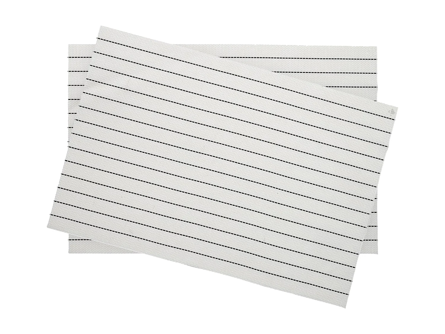 Lot de 2 sets de table 30x45 cm RAYA blanc
