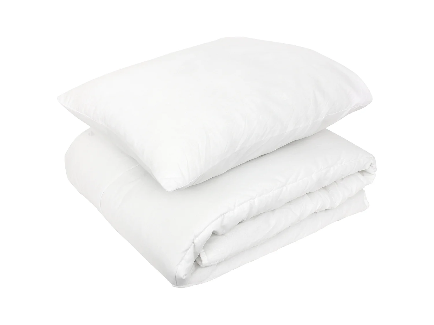 Pack premium couette hiver 120x150 garnissage 100% polyester 300 g/m2 et oreiller 40x60 cm GAVROCHE blanc