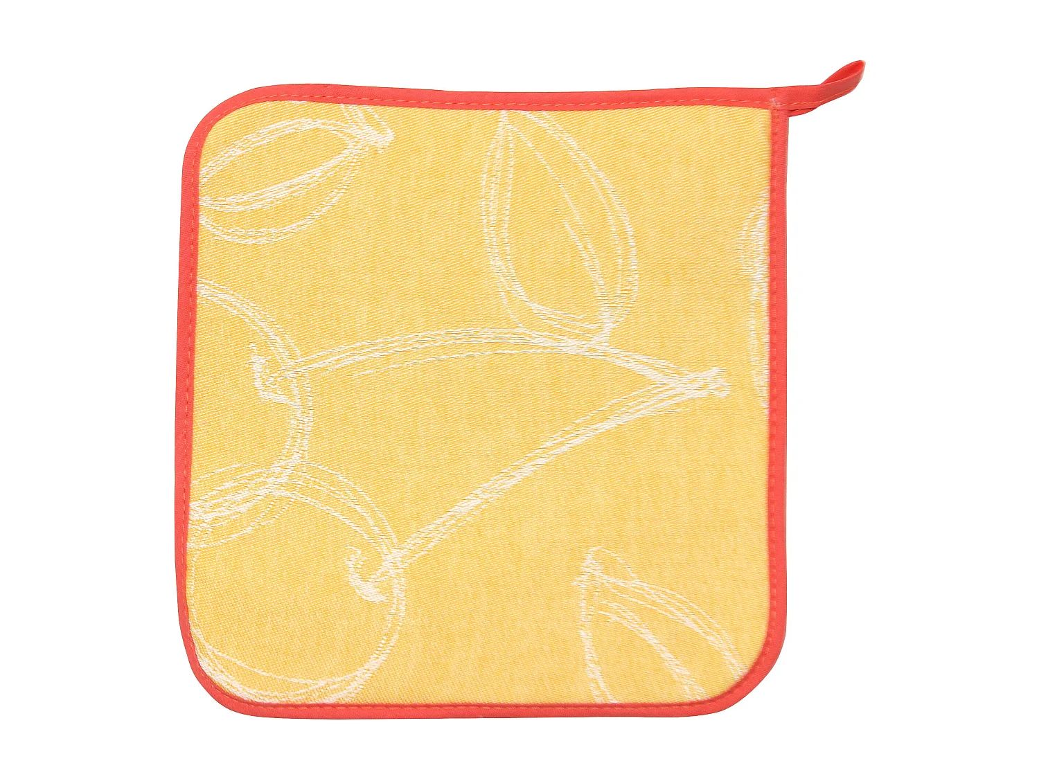 Set de cuisine 2 pièces : gant de cuisine et manique LINE Orange