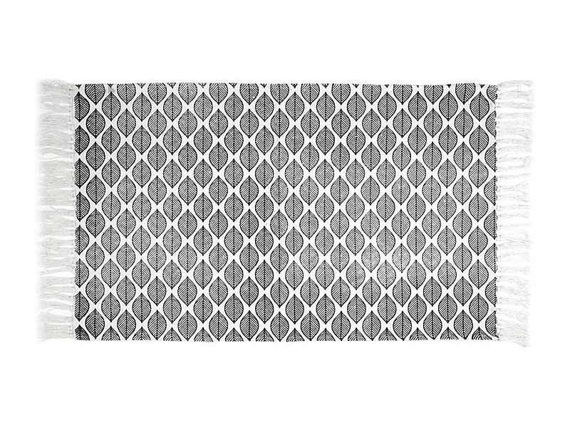 Tapis de cuisine 50x80 cm ZESTE motif feuille gris