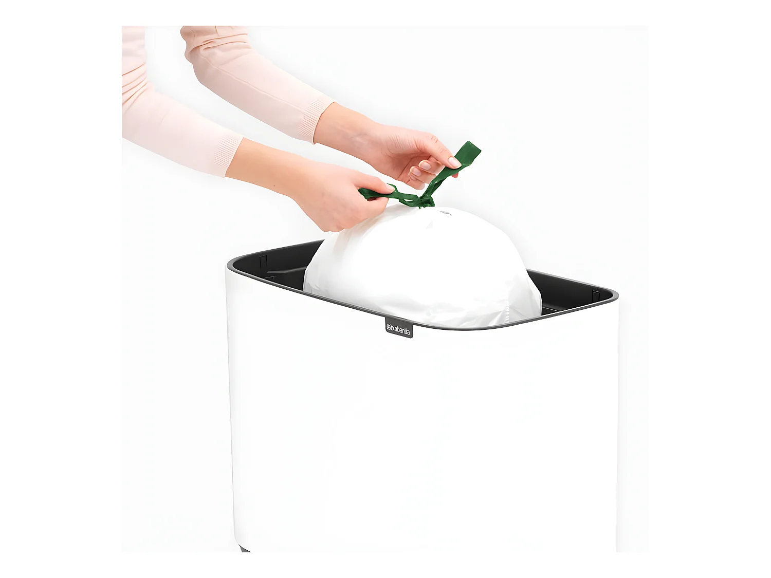 Touch Bin sur pieds 36 l blanc Code R