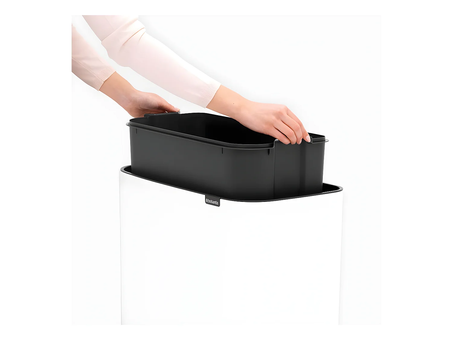 Touch Bin sur pieds 36 l blanc Code R