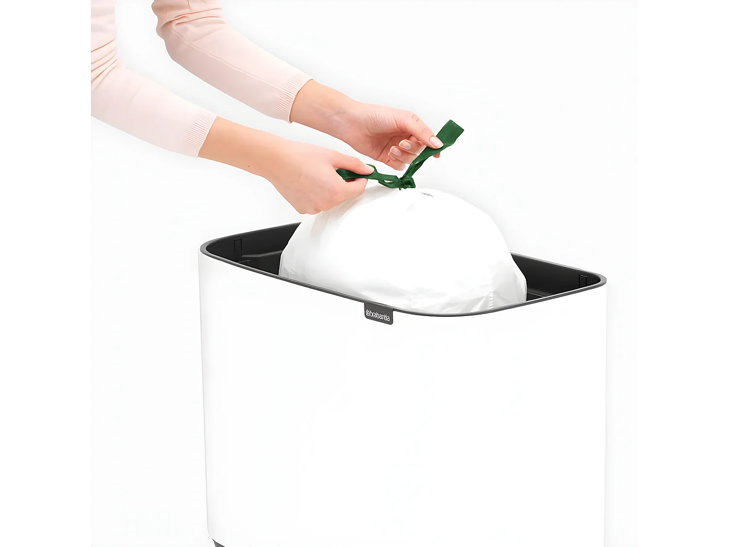 Touch Bin sur pieds 36 l blanc Code R