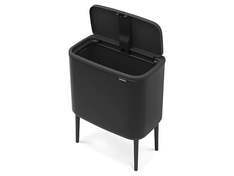 Touch Bin sur pied 36 l noir mat Code R