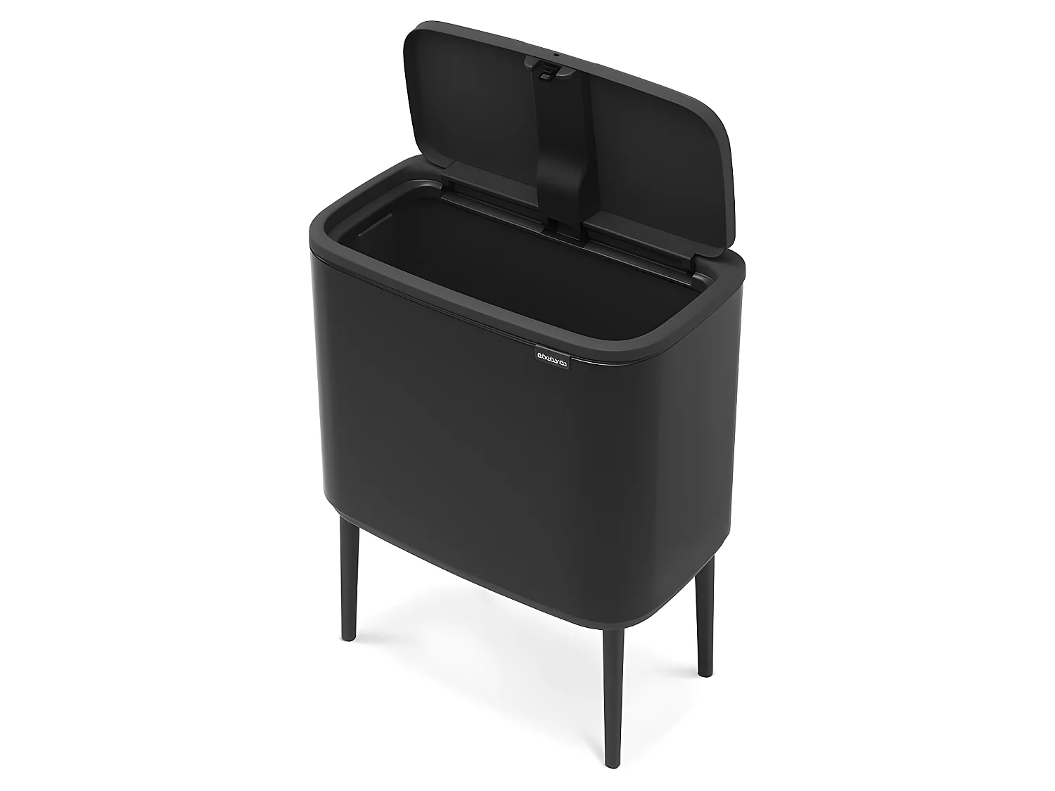 Touch Bin Abfalleimer mit Ständer 36L Matt Schwarz Brabantia Code R