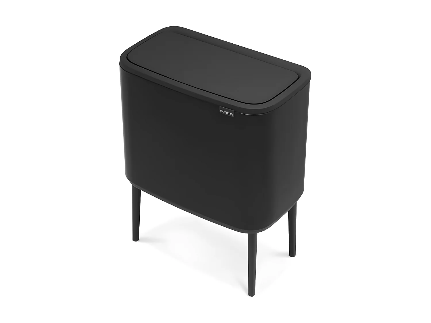 Touch Bin sur pied 36 l noir mat Code R