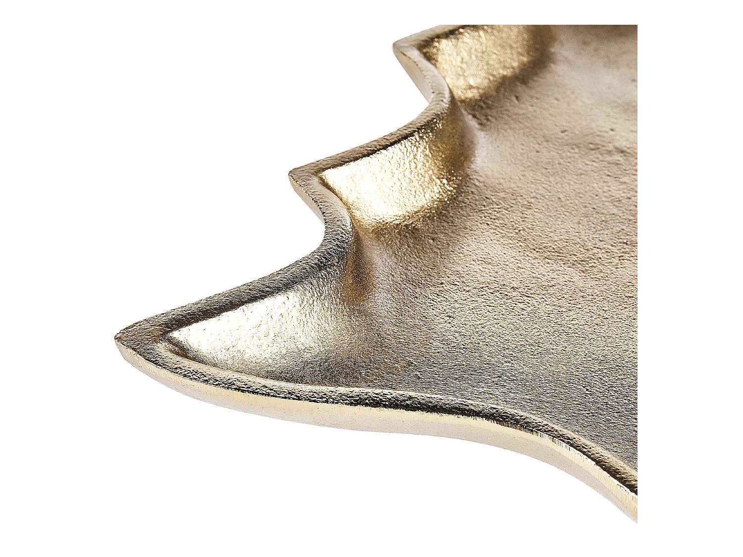 Lot de 2 boîtes à bibelots Arbre de Noël DURIAN Métal Doré