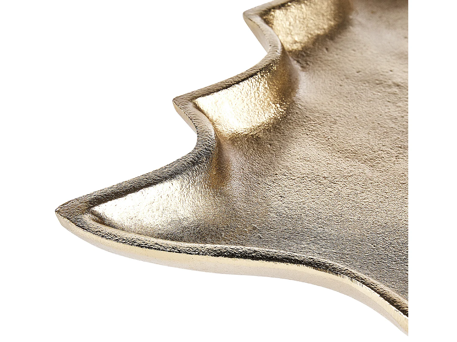 Dekoschale Aluminium gold Weihnachtsbaum 2er Set Dekotablett Dekoration Durian