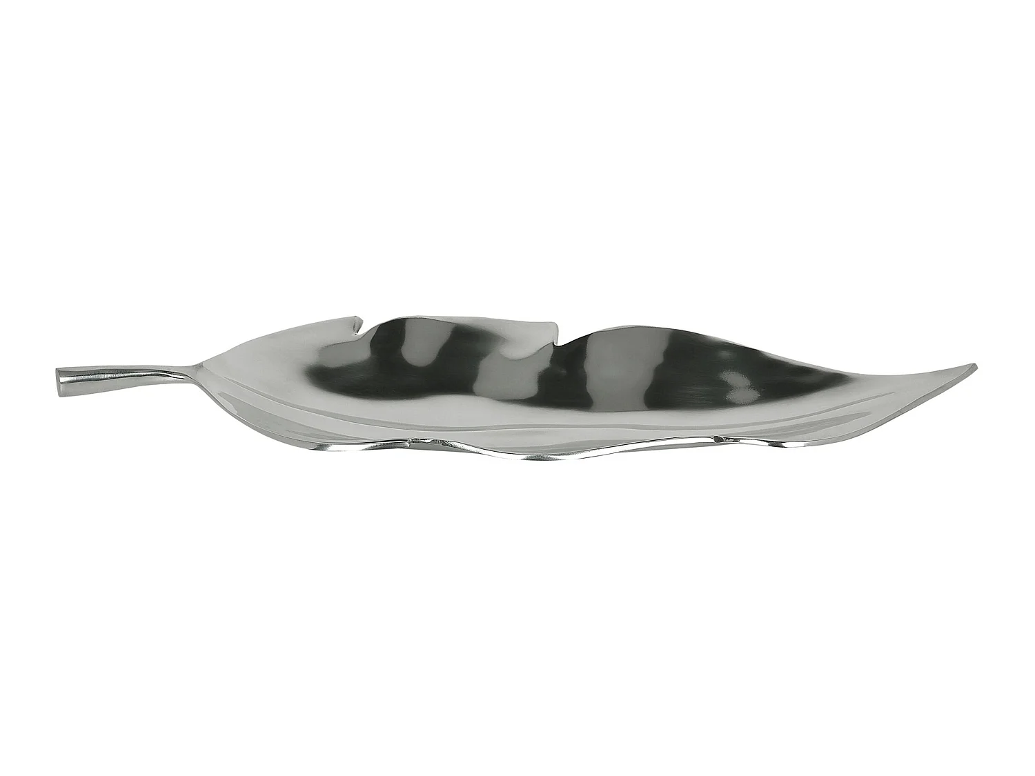 Cuenco decorativo Hoja AMRUS Metal Plateado