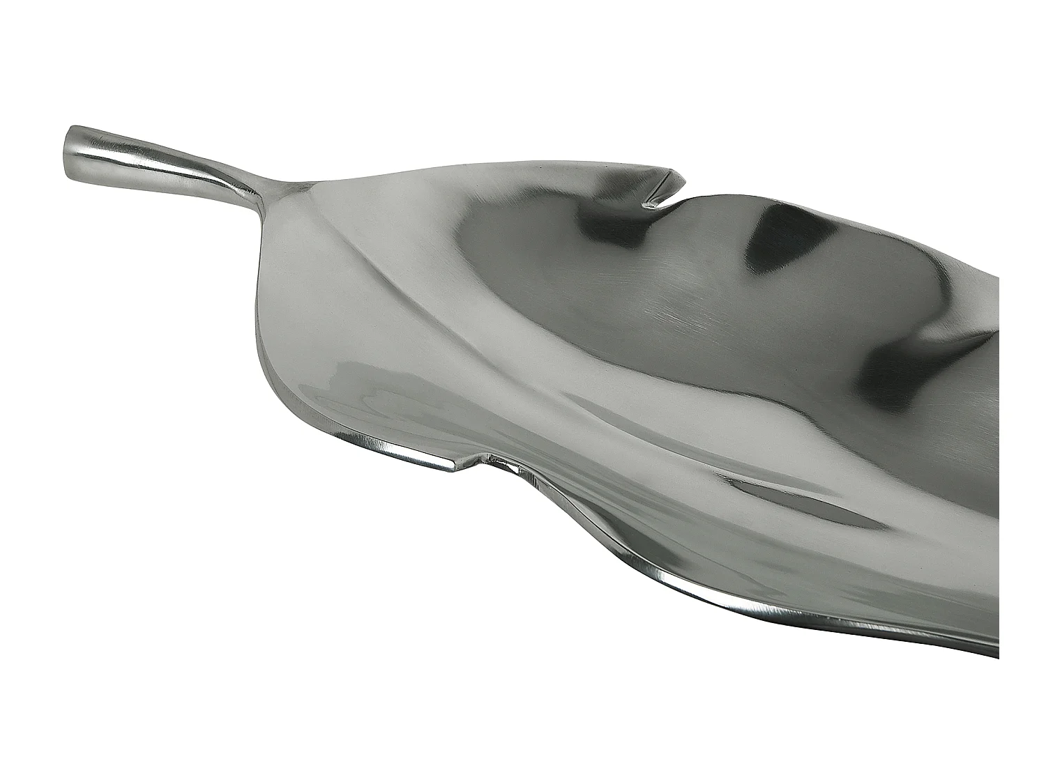 Cuenco decorativo Hoja AMRUS Metal Plateado